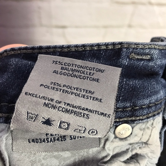 Silver Aiko Kick Flare Crop Midrise Denim Capris - Picture 7 of 7